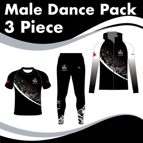 Zeph Caissie Academy MALE 3 GARMENT IRISH DANCE PACK CAN