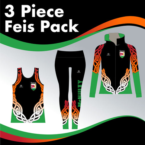 McNulty School 3 GARMENT IRISH DANCE PACK SP