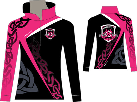 River City Fully Sublimated Half Zip Tracksuit top